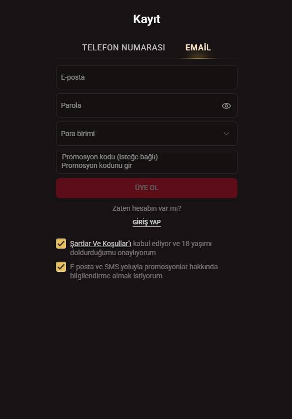E-posta ile kayıt olurken kullanıcıya özgü beş farklı yolun avantajları